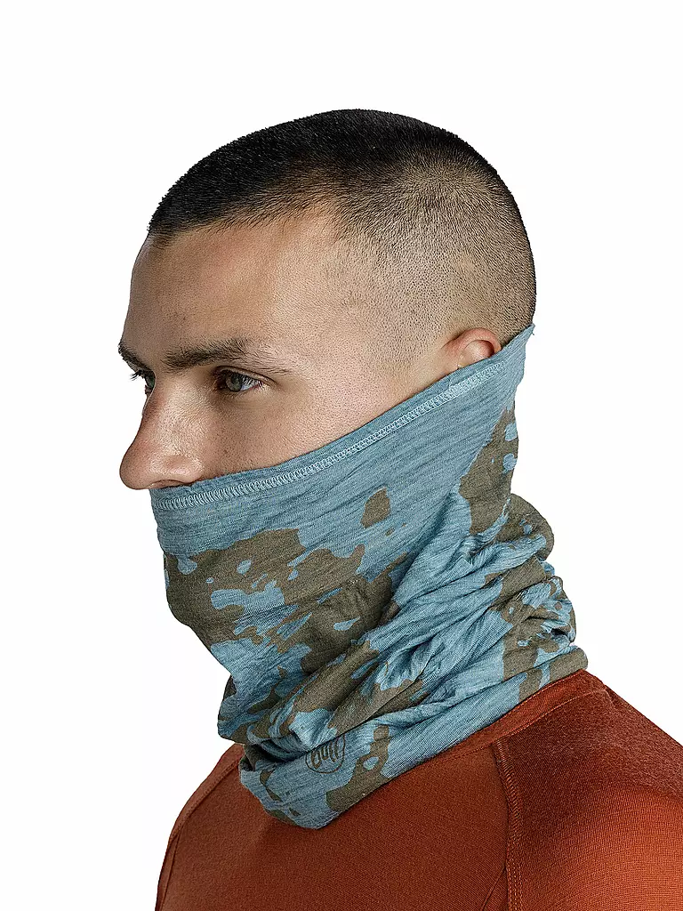 BUFF | Multifunktionstuch Merino Lightweight Print | Petróleo
