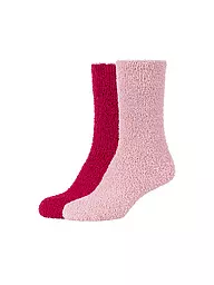 CAMANO | Calcetines de felpa Cosy para mujer, paquete de 2 | Rosa