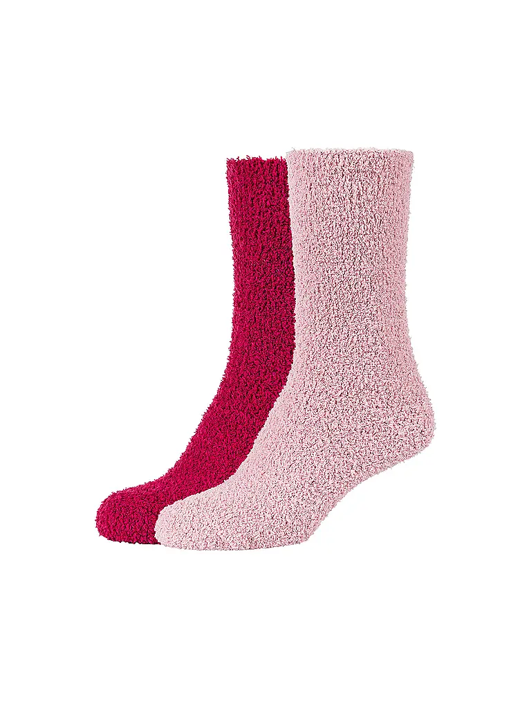 CAMANO | Calcetines de felpa Cosy para mujer, paquete de 2 | Rosa