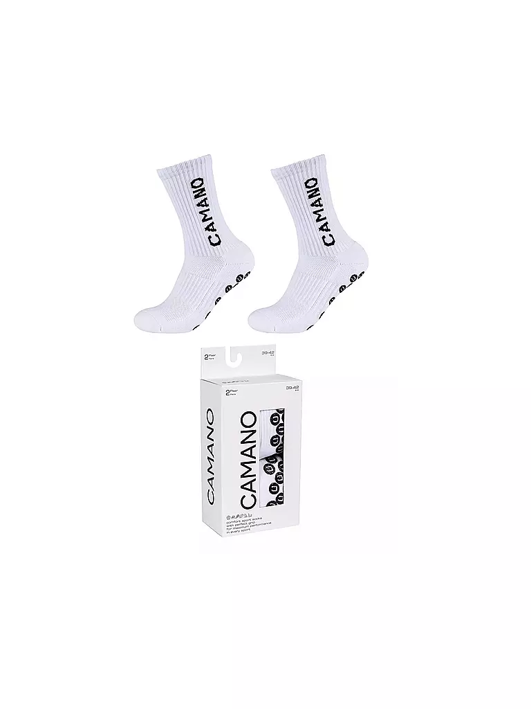 CAMANO | Calcetines de ocio ABS Organic Grip Allrounder | Blanco