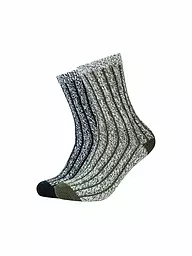 CAMANO | Calcetines de ocio para hombre Cosy Mouline, paquete de 2 | Verde oscuro