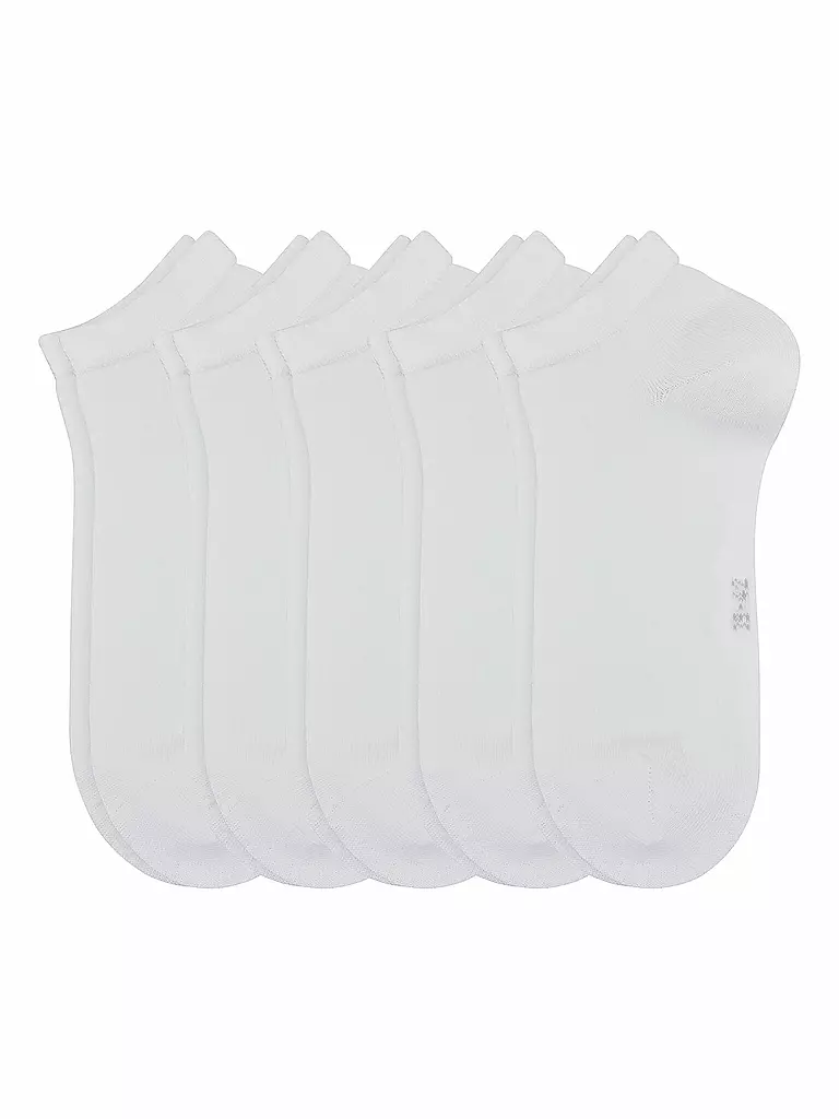 CAMANO | Calcetines de sneaker paquete de 5 | Blanco