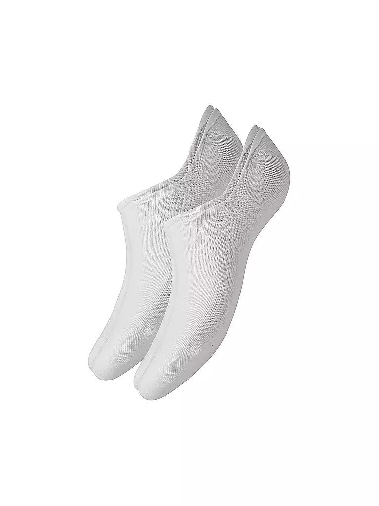 CAMANO | Calcetines invisibles para zapatillas, paquete de 2 | Blanco