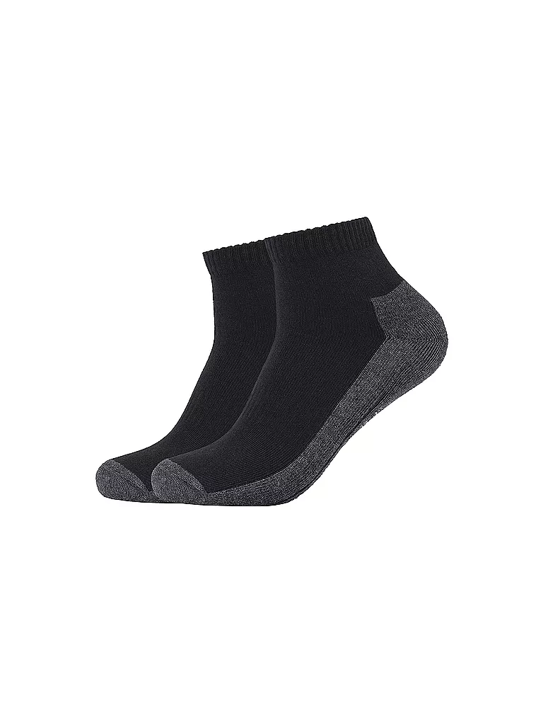 CAMANO | Kurzsocken Sport Quarter Coolmax 2er Pkg. | Negro