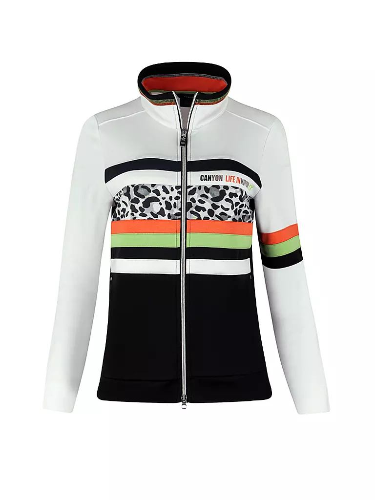 CANYON | Damen Jacke Leo Print | Blanco