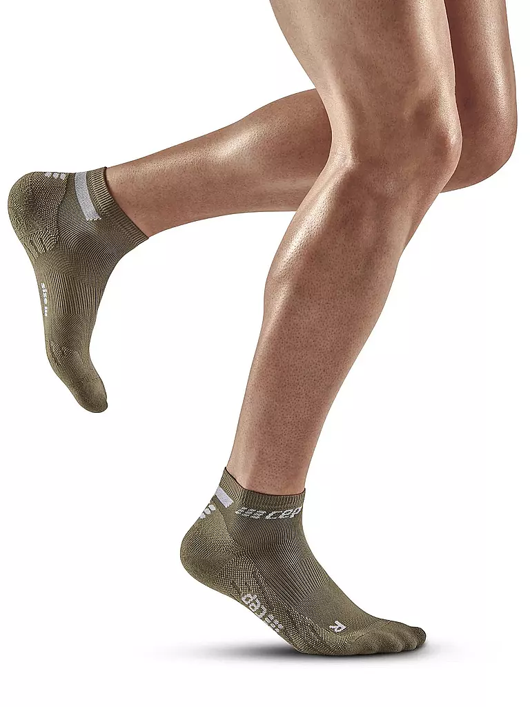 CEP | Herren Kompressionssocken The Run Low Cut | Oliva