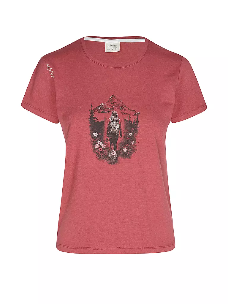 CHILLAZ | Camiseta de escalada Mountain para mujer | Rojo