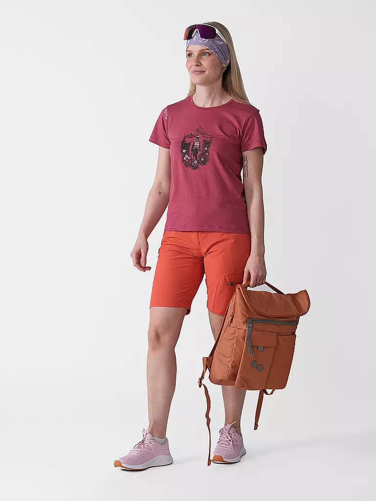 CHILLAZ | Camiseta de escalada Mountain para mujer | Rojo