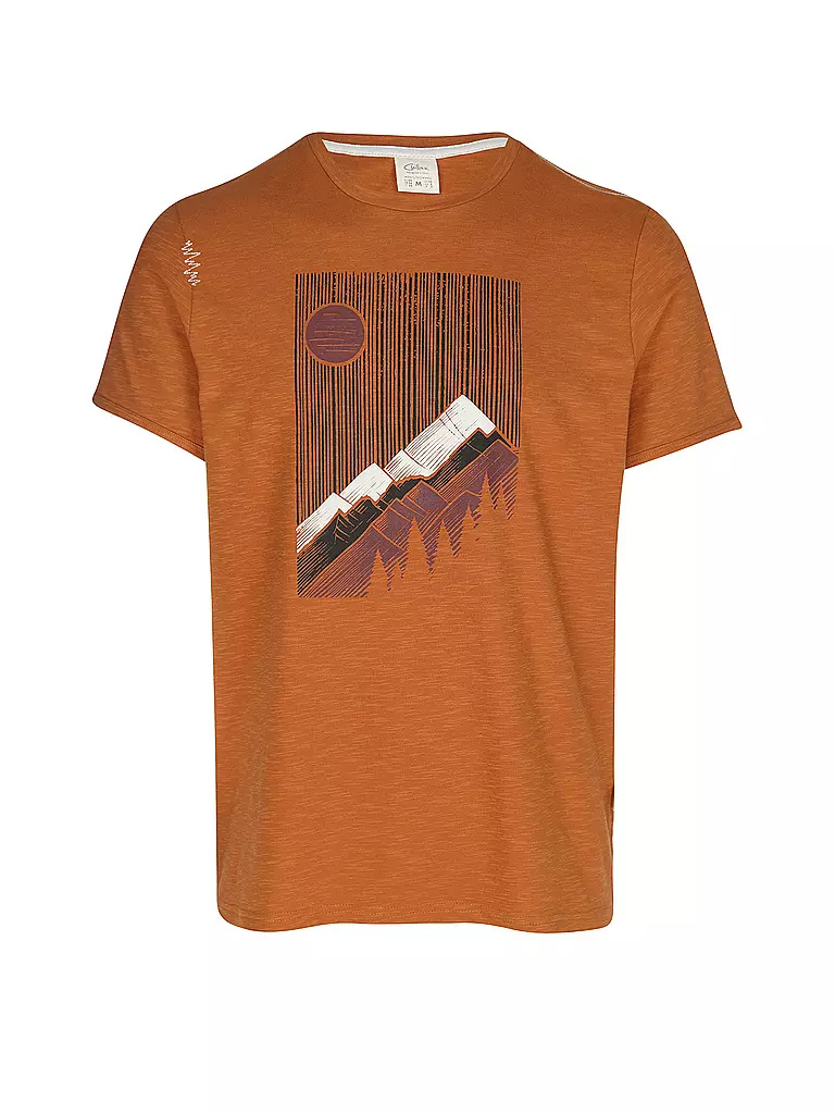CHILLAZ | Camiseta de escalada para hombre Sunny Mountains | Marrón claro