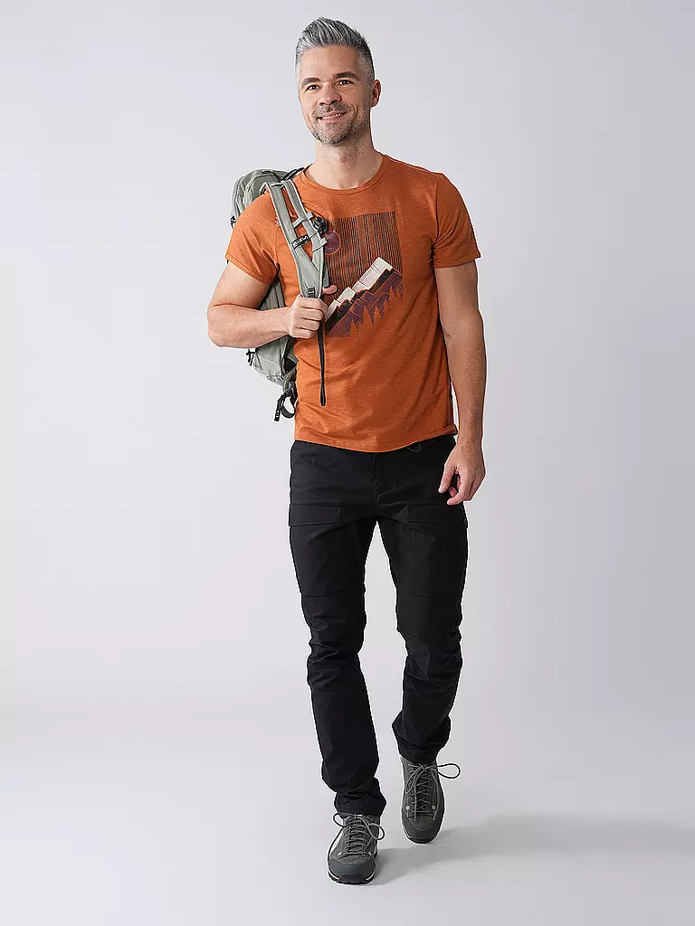 CHILLAZ | Camiseta de escalada para hombre Sunny Mountains | Marrón claro
