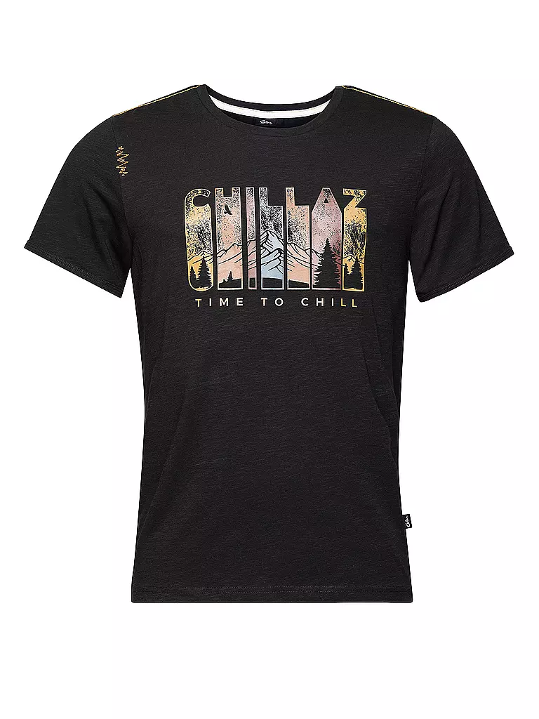 CHILLAZ | Camiseta de escalada para hombre Time To Chill | Negro