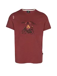 CHILLAZ | Camiseta de escalada para hombre | Rojo oscuro