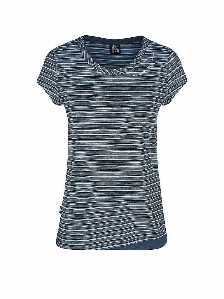 CHILLAZ | Camiseta de escalada para mujer Fancy Flower | Azul oscuro