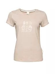 CHILLAZ | Camiseta de escalada para mujer Gandia Alpaca Gang | Marrón claro