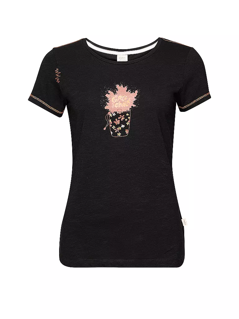 CHILLAZ | Camiseta de escalada para mujer Gandia Talk Chalk | Negro