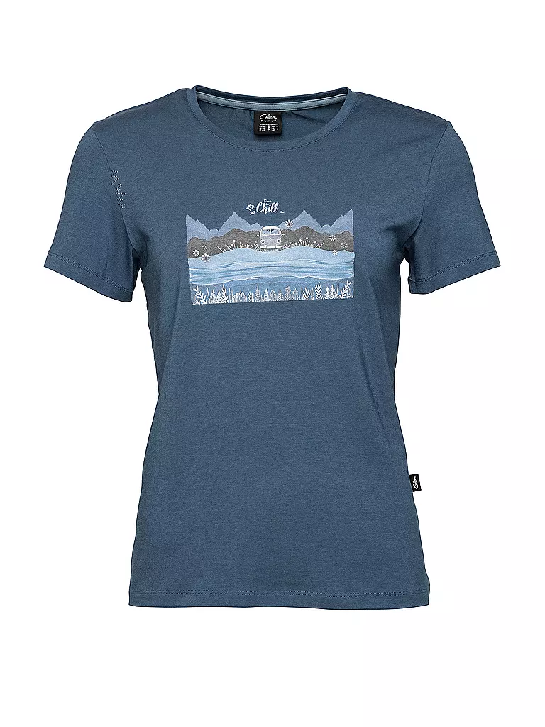 CHILLAZ | Camiseta de escalada para mujer Iseo Time to Chill | Azul oscuro