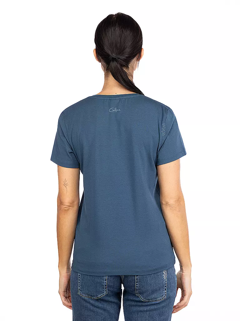 CHILLAZ | Camiseta de escalada para mujer Iseo Time to Chill | Azul oscuro
