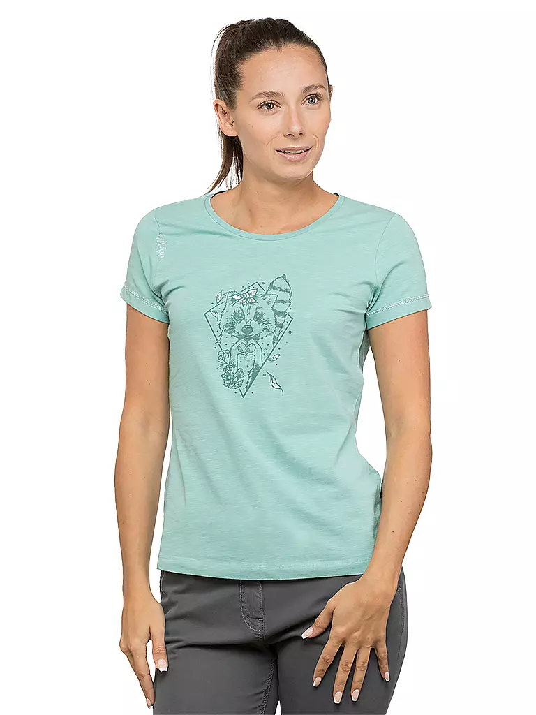 CHILLAZ | Damen Klettershirt Gandia Little Bear Heart | Verde claro