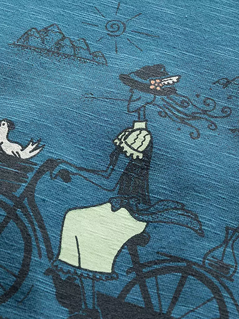 CHILLAZ | Damen Klettershirt Gandia Tyrolien Trip | Azul