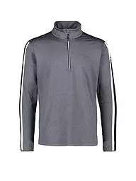 CMP | Camiseta interior con cremallera para hombre Softtech Melange años 70 | Gris