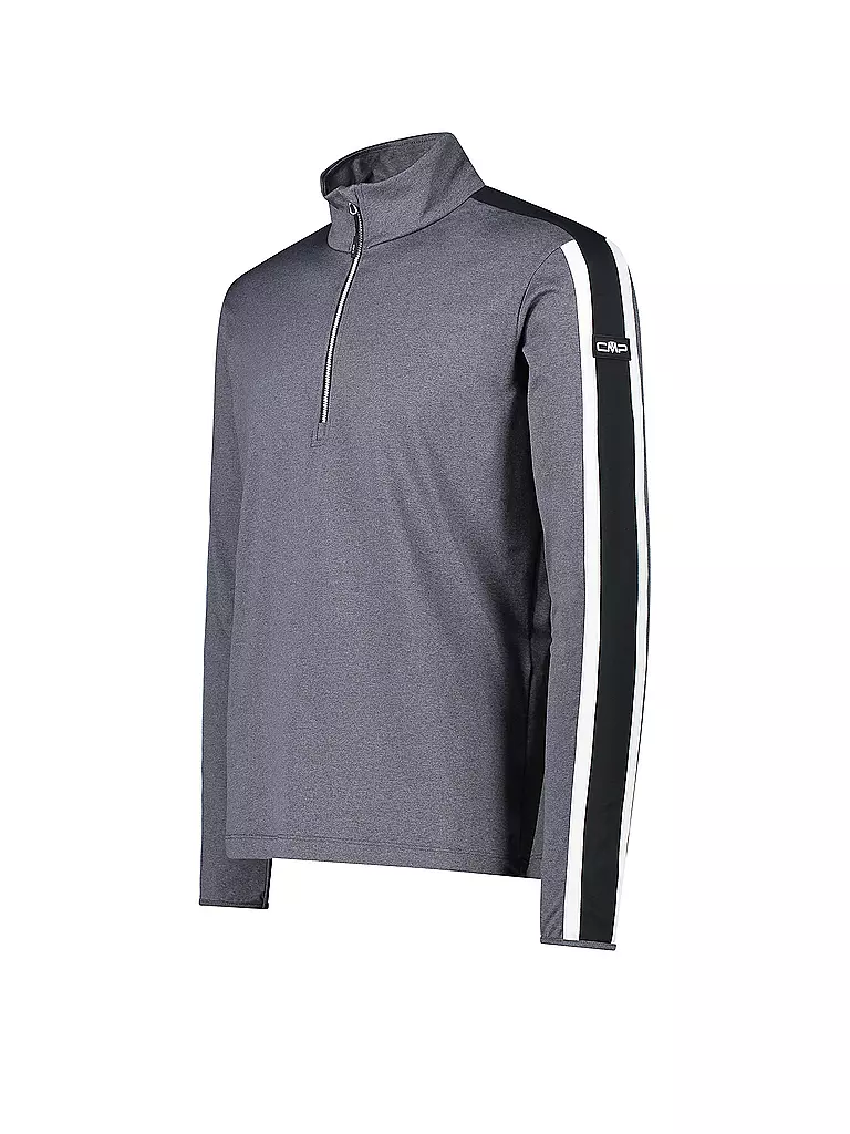 CMP | Camiseta interior con cremallera para hombre Softtech Melange años 70 |