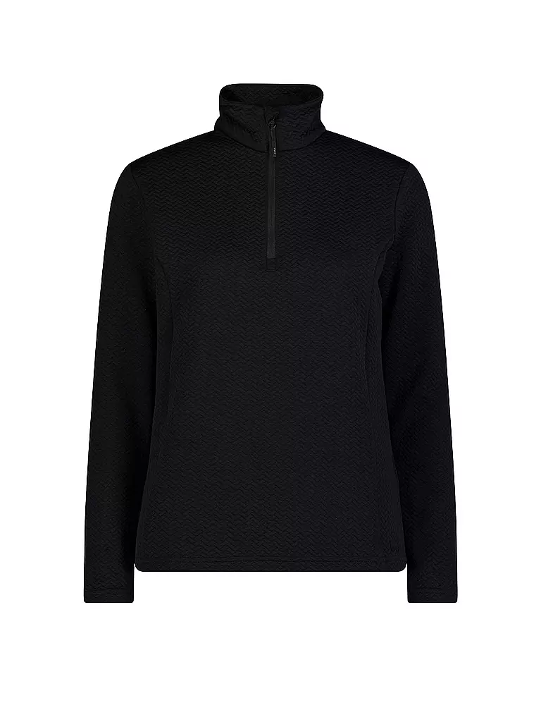 CMP | Camiseta interior con cremallera para mujer | Negro