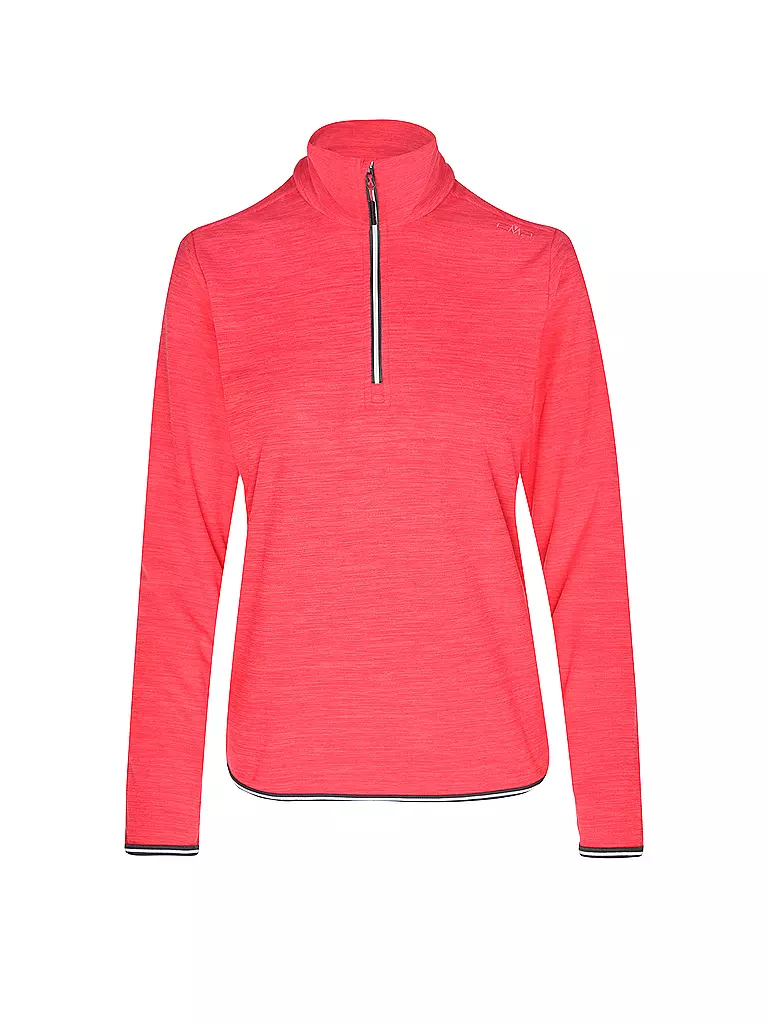 CMP | Camiseta interior con cremallera para mujer | Rojo