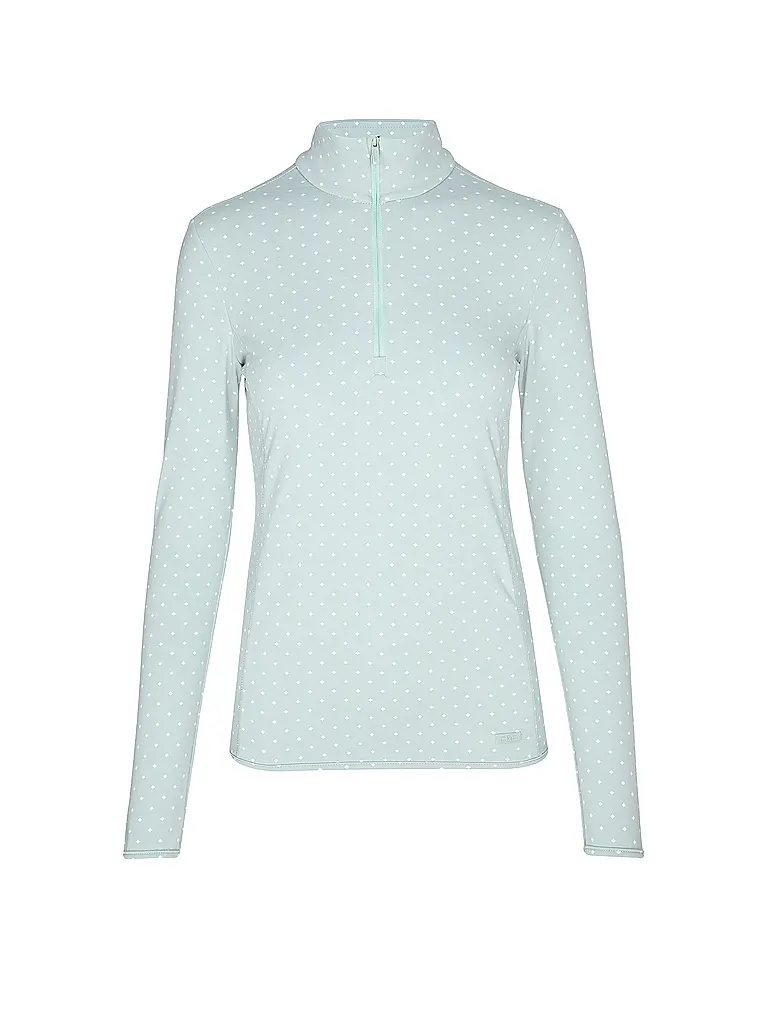 CMP | Camiseta interior con cremallera para mujer | Verde claro