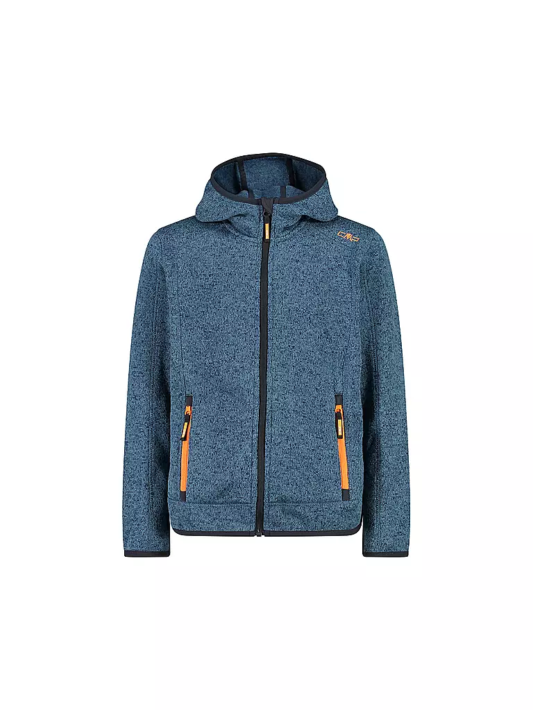 CMP | Kinder Fleecejacke Jacquard Knitted Hoodie | Petróleo