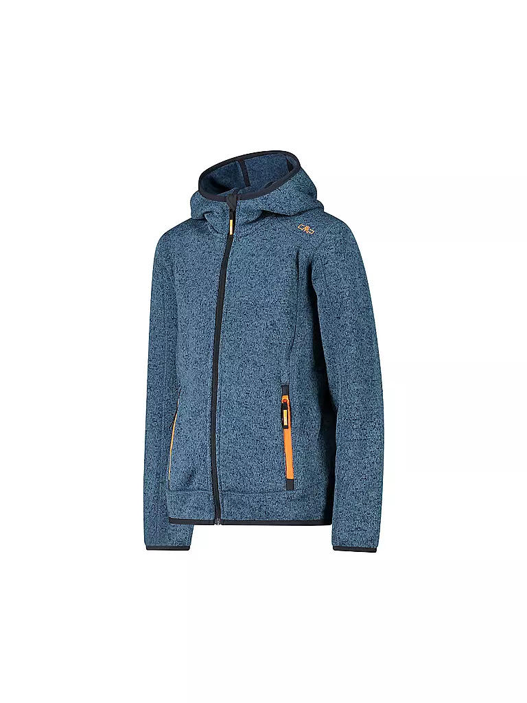 CMP | Kinder Fleecejacke Jacquard Knitted Hoodie | Petróleo