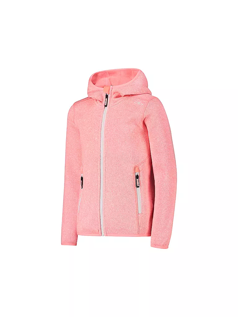 CMP | Mädchen Fleecejacke Jacquard Knitted Hoodie | Rosa