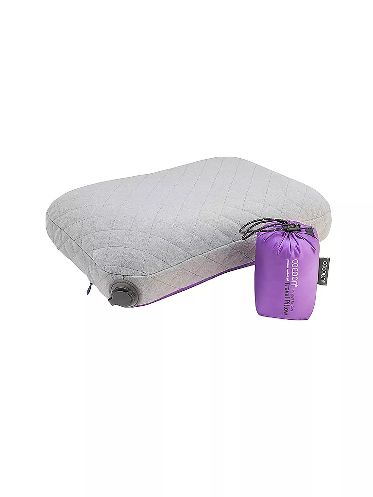 COCOON | Almohada de viaje Air-Core Pillow Ultralight L | Lila