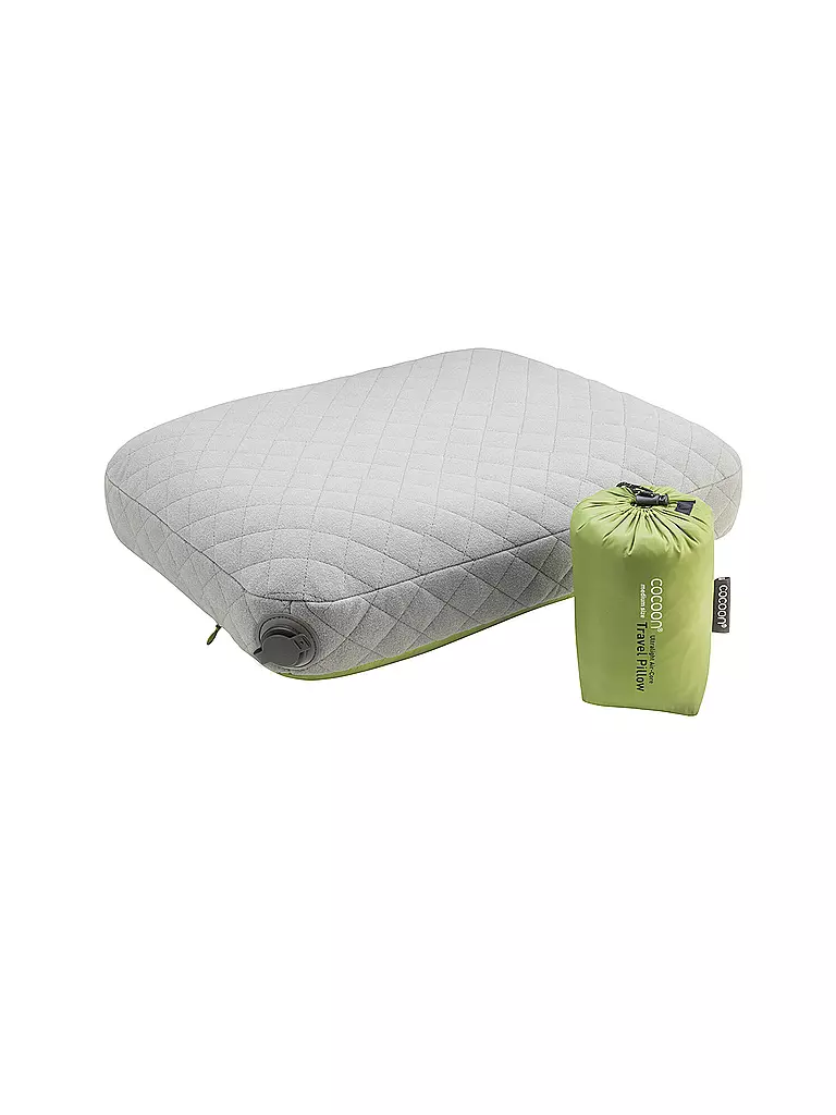 COCOON | Almohada de viaje Air-Core Pillow Ultralight M | Verde