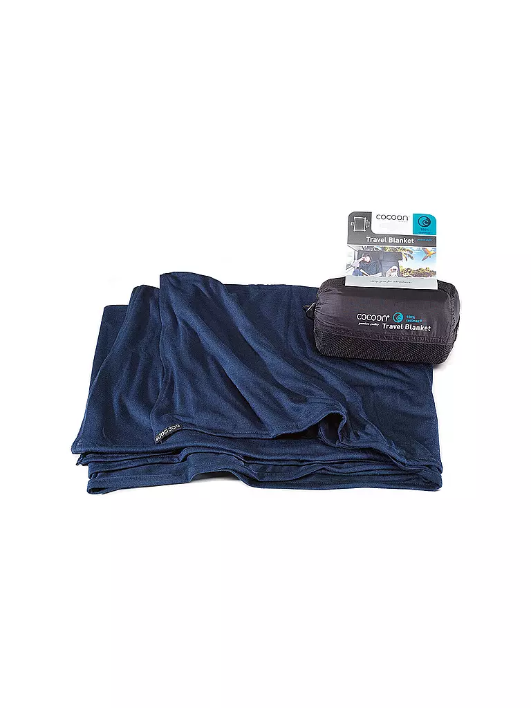 COCOON | Reisedecke Travel Blanket Coolmax | Azul oscuro