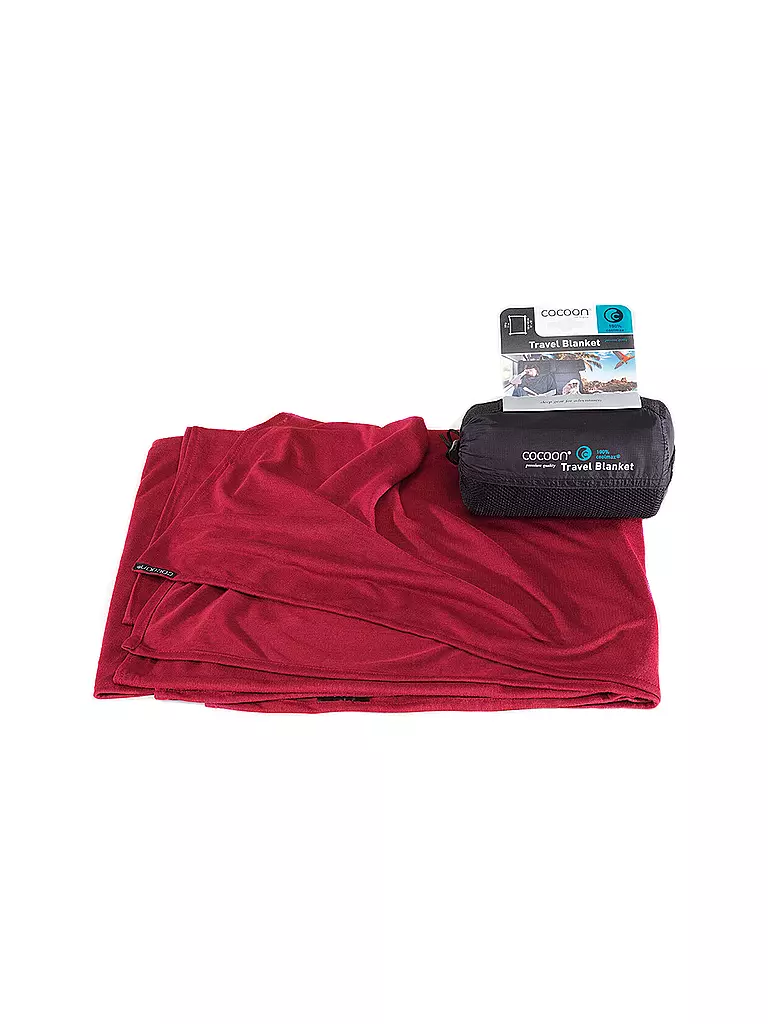COCOON | Reisedecke Travel Blanket Coolmax | Rojo