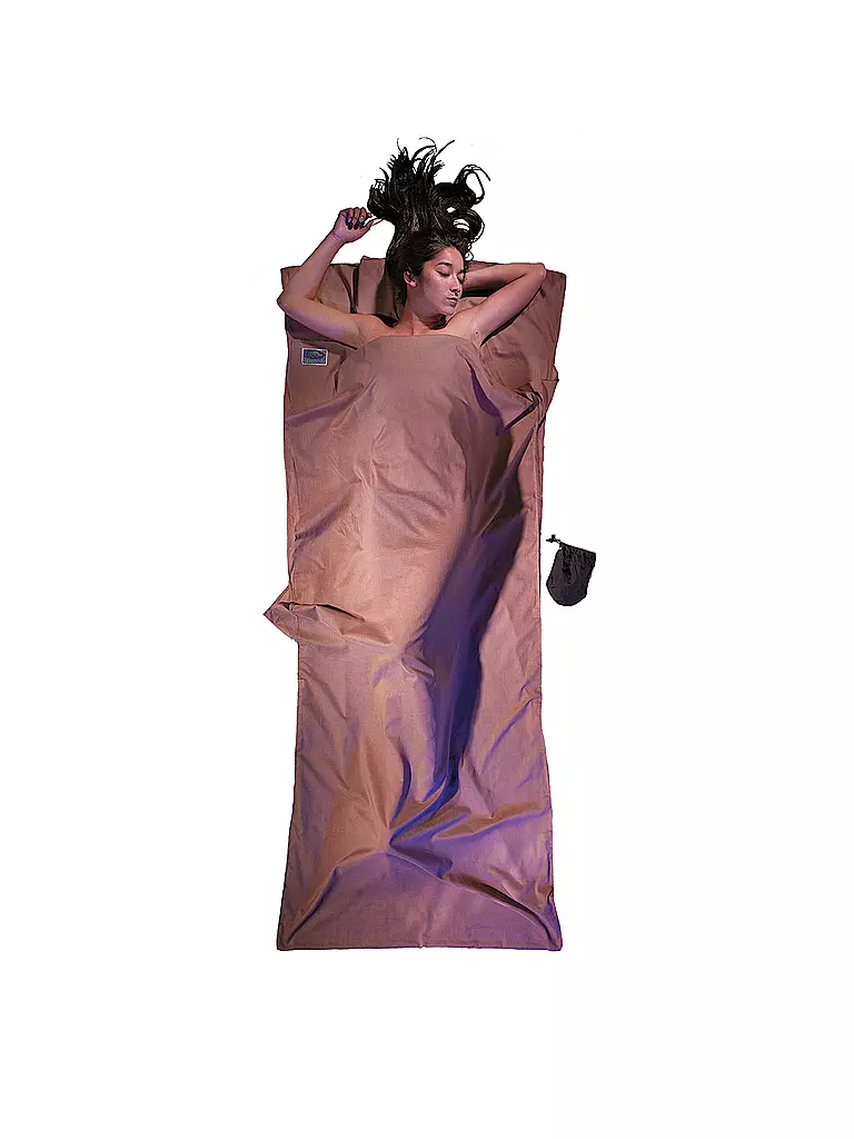 COCOON | Reiseschlafsack TravelSheet 16x9cm 260g | Marrón