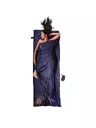 COCOON | Reiseschlafsack Travelsheet Seide/Baumwolle 14,5x7,5cm 220g | Azul