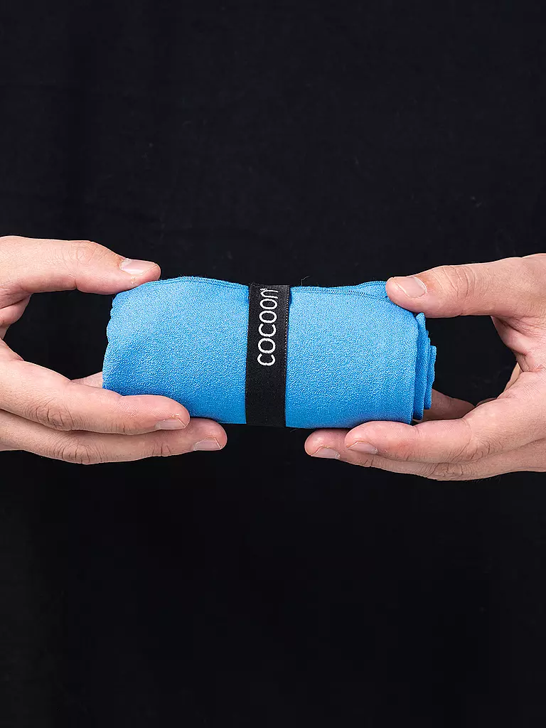COCOON | Toalla de viaje Microfiber Towel Hyperlight S 60x30 | Azul