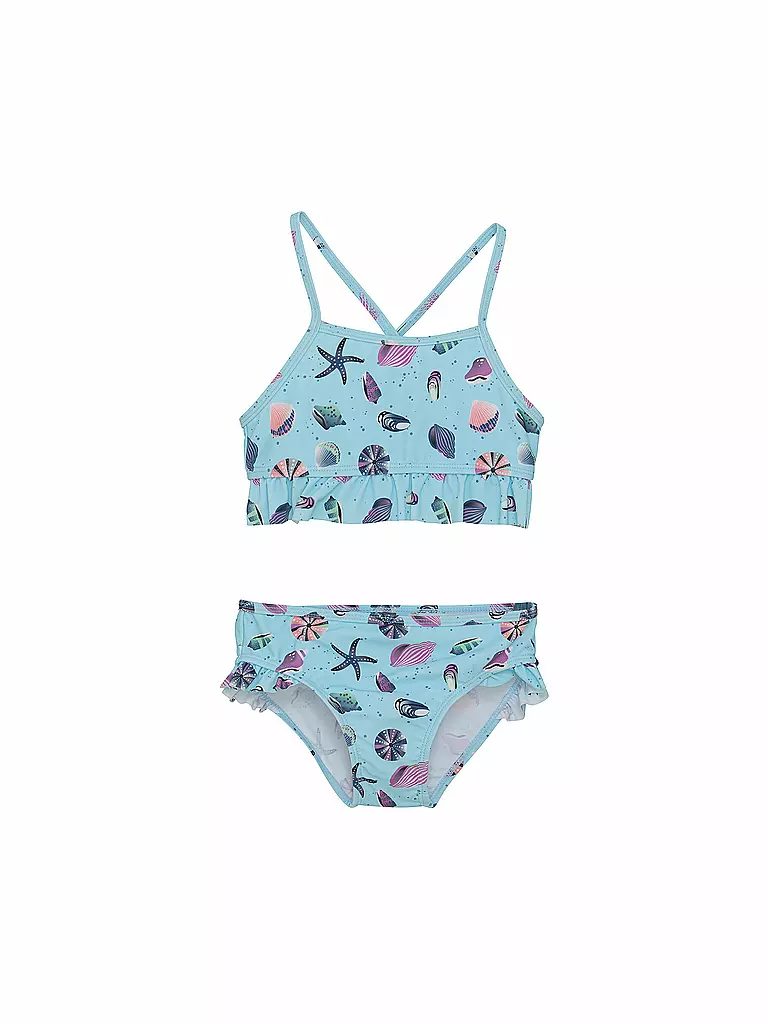 COLOR KIDS | Bikini de niña con volantes | Azul claro