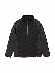 COLOR KIDS | Camiseta interior con cremallera para niños, jersey polar a rayas | Negro