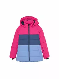 COLOR KIDS | Chaqueta de esquí acolchada Colorblock para niña | Fucsia