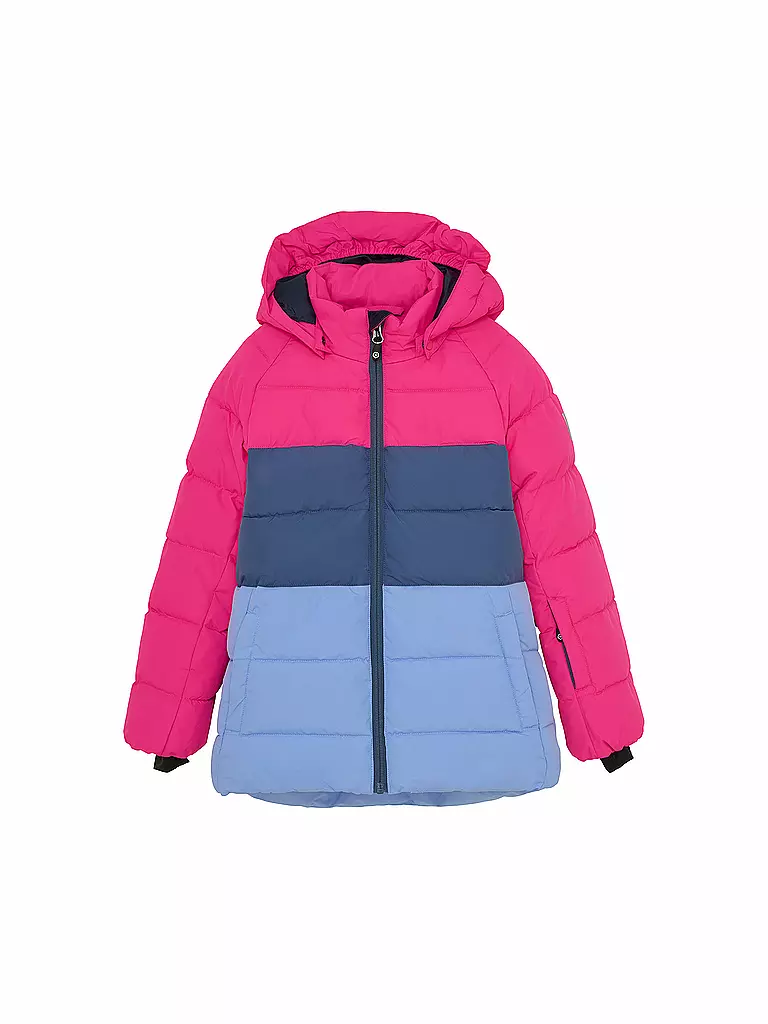 COLOR KIDS | Chaqueta de esquí acolchada Colorblock para niña | Fucsia