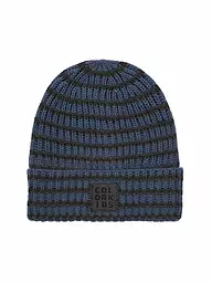 COLOR KIDS | Gorro con patrón de rayas | Azul oscuro