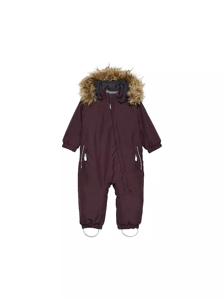 COLOR KIDS | Kinder Skioverall Fake Fur | Marrón