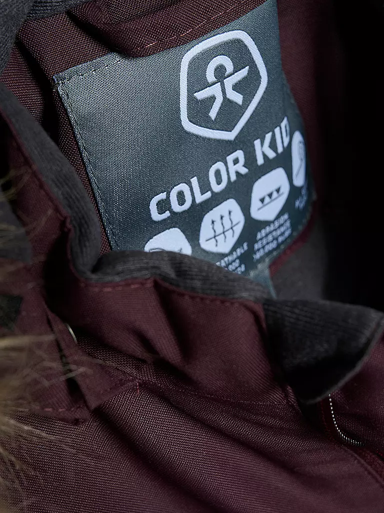 COLOR KIDS | Kinder Skioverall Fake Fur | Marrón
