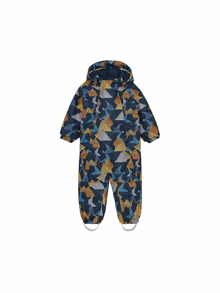 COLOR KIDS | Mono de esquí para bebé W. 2 Zip-AOP | Naranja