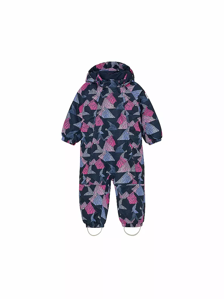 COLOR KIDS | Mono de esquí para bebé W. 2 Zip-AOP | Fucsia