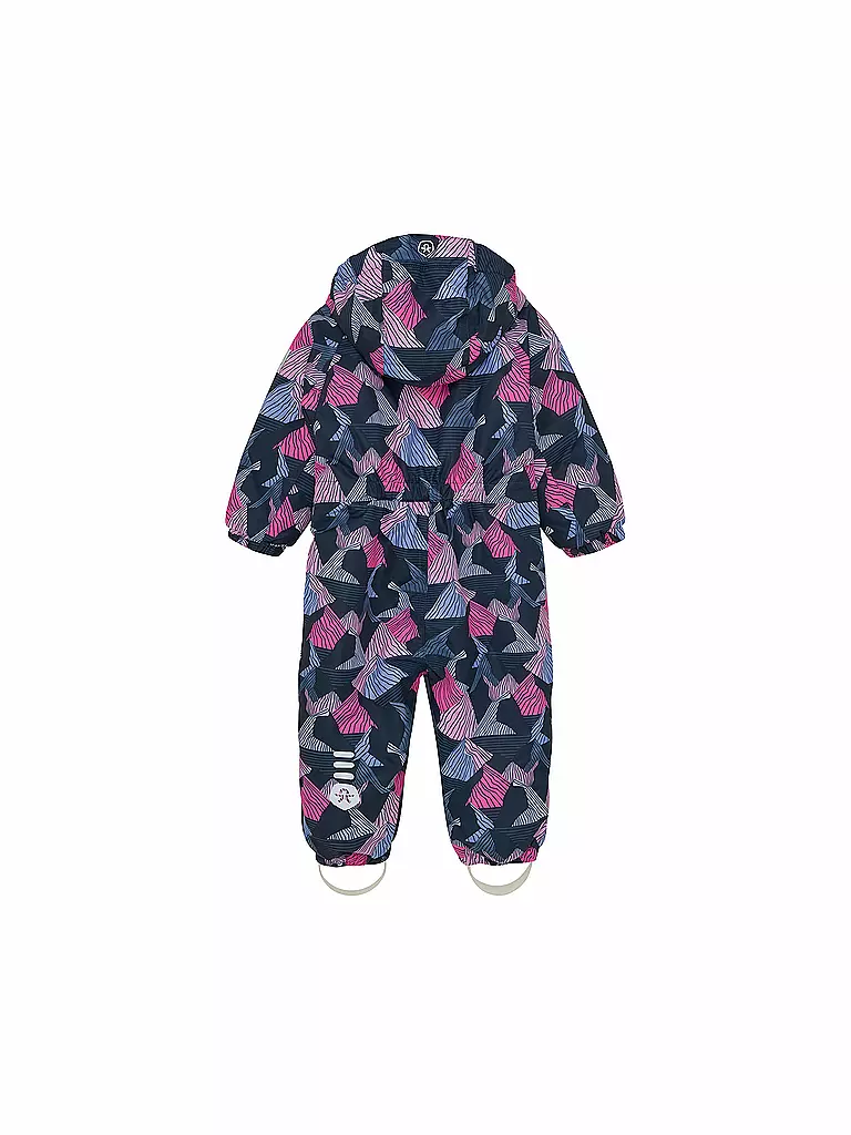 COLOR KIDS | Mono de esquí para bebé W. 2 Zip-AOP | Fucsia
