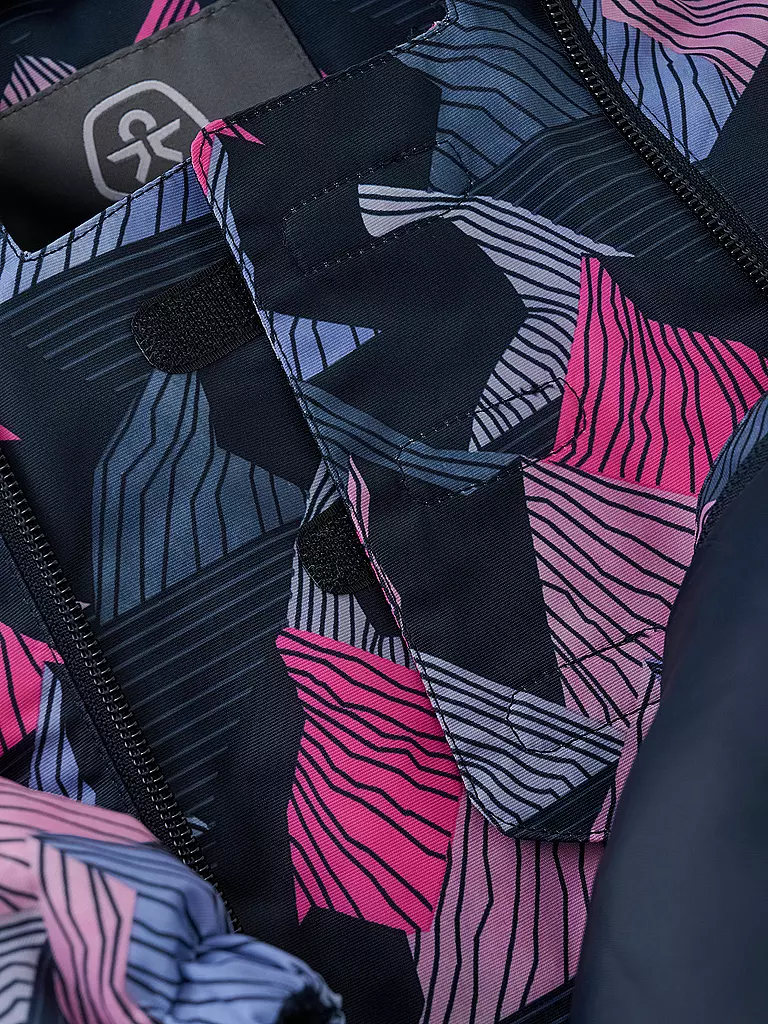 COLOR KIDS | Mono de esquí para bebé W. 2 Zip-AOP | Fucsia