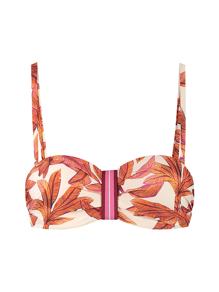 Bikiní top bandeau para mujer naranja 42D